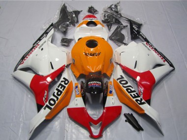 CBR 600 RR 09-12 - Blanco Naranja Negro Repsol