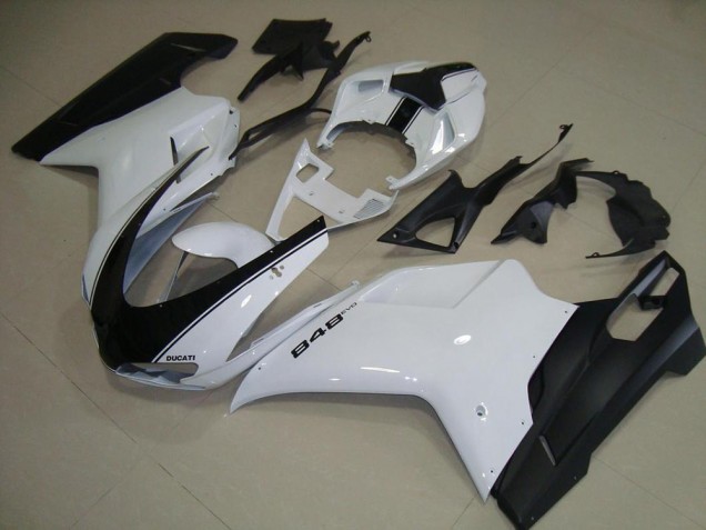 Ducati 848 1098 1198 07-14 - Blanco Negro Mate