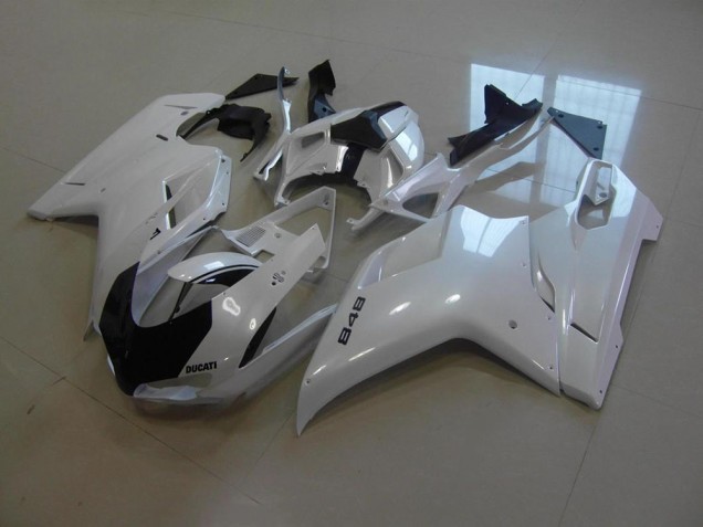 Ducati 848 1098 1198 07-14 - Blanco Perla Negro Raya