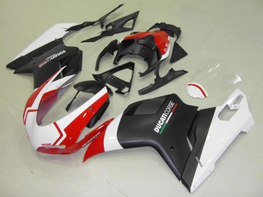 Ducati 848 1098 1198 07-14 - Negro Mate Blanco Rojo