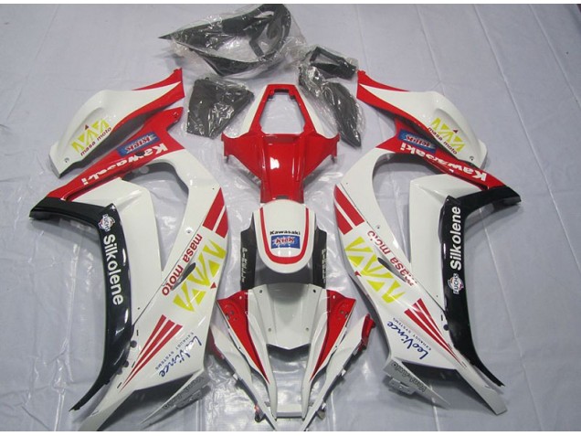 ZX10R 11-15 - Blanco Rojo Silkolene