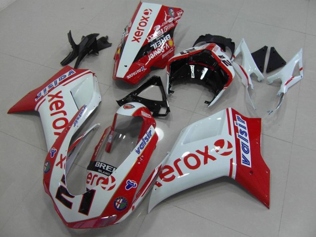 Ducati 848 1098 1198 07-14 - Blanco Rojo Xerox