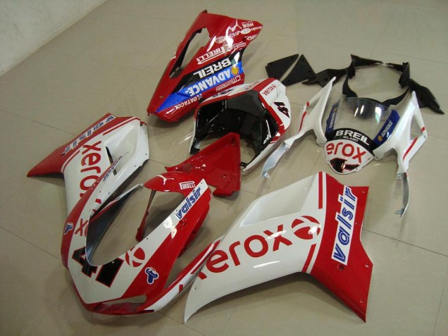 Ducati 848 1098 1198 07-14 - Blanco Rojo Xerox